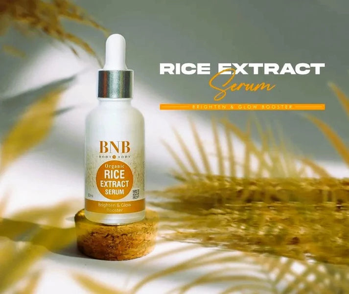 BNB Rice Organic Extract & Brighten Glow Serum 30ml | Natural Skin