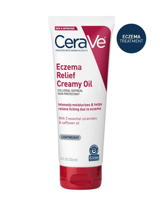 CeraVe Eczema Relief Creamy Oil – Intensive Moisturizer for Soothing, Protecting, and Restoring Dry, Itchy Skin