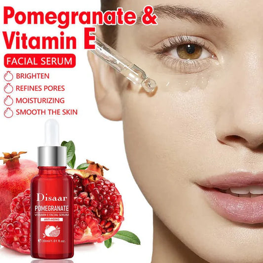 Disaar Pomegranate Vitamin E Facial Serum 30ml – Radiance-Boosting and Nourishing Skincare Formula