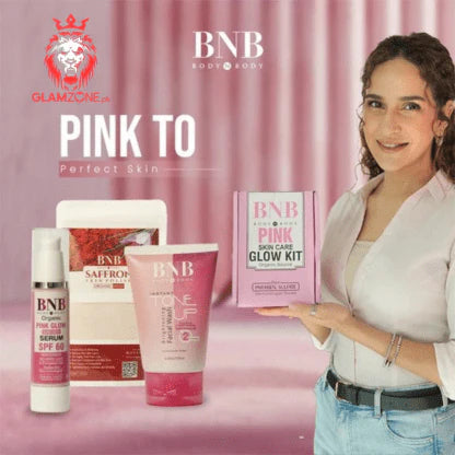 BNB Pink Glow Kit – Toneup Facewash, Saffron Mask, and Pink Glow Sunscreen SPF 60 for Bright, Glowing, and Protected Skin