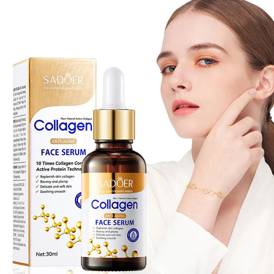 Sadoer Collagen Face Serum 30ml – Firming, Moisturizing & Nourishing Skincare Essence