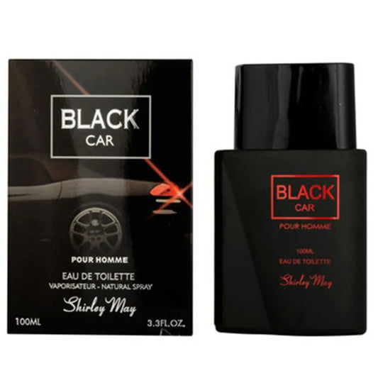 Shirley May Black Car Eau de Toilette 100ml – Long-Lasting Men’s Perfume with Fresh and Woody Scent