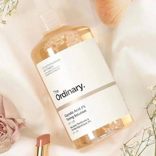 The Ordinary Glycolic Acid 7% Toning Solution 240ml – Exfoliating and Brightening Facial Toner