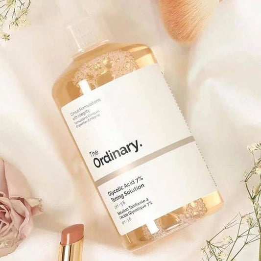 The Ordinary Glycolic Acid 7% Toning Solution 240ml – Exfoliating and Brightening Facial Toner