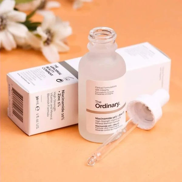 The Ordinary Niacinamide 10% + Zinc 1% Serum 30ml – Skin Brightening and Oil Control Formula