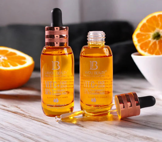 Lakyou Beauty Vitamin C Face Serum 50ml – 98% Pure Vitamin C for Brightening, Firming, and Skin Repair